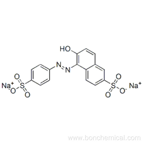 2-Naphthalenesulfonicacid, 6-hydroxy-5-[2-(4-sulfophenyl)diazenyl]-, sodium salt (1:2) CAS 2783-94-0